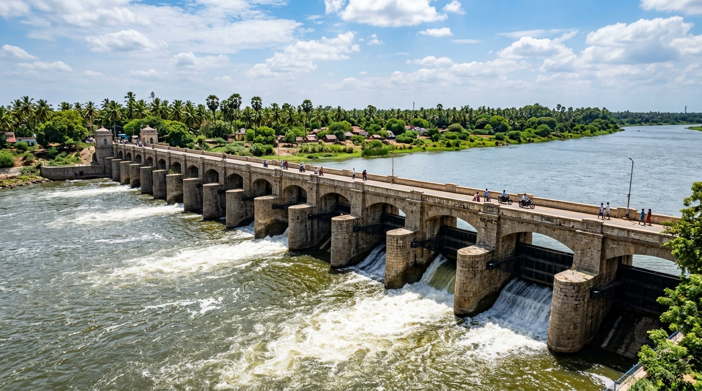 Scenic Sluices and Kaveri Riverfront Promenade